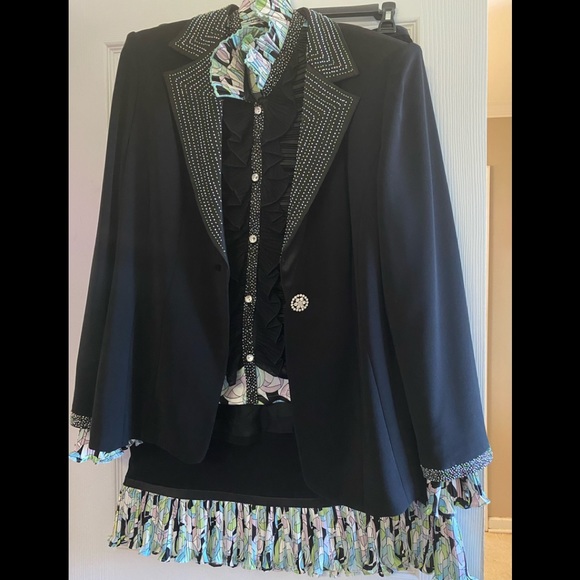 Louise Ricci 3pc Black - Picture 1 of 16